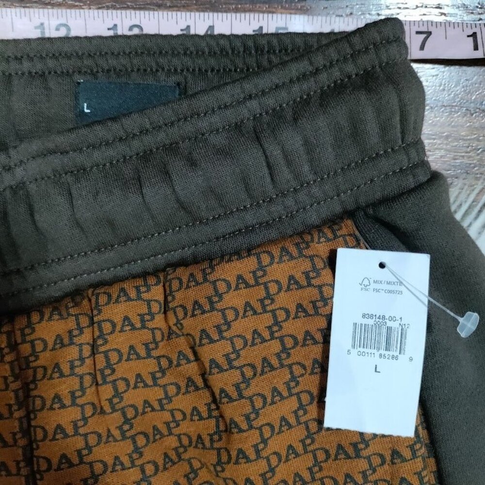 NWT Gap x Dapper Dan DAP GAP Unisex M/L Houndstooth Hoodie & Pant Set Brown/Gold - Picture 15 of 16